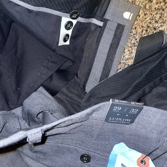 J.Crew Ludlow classic stretch gray Men’s dress pants size 29x32 NWT - Picture 4 of 11